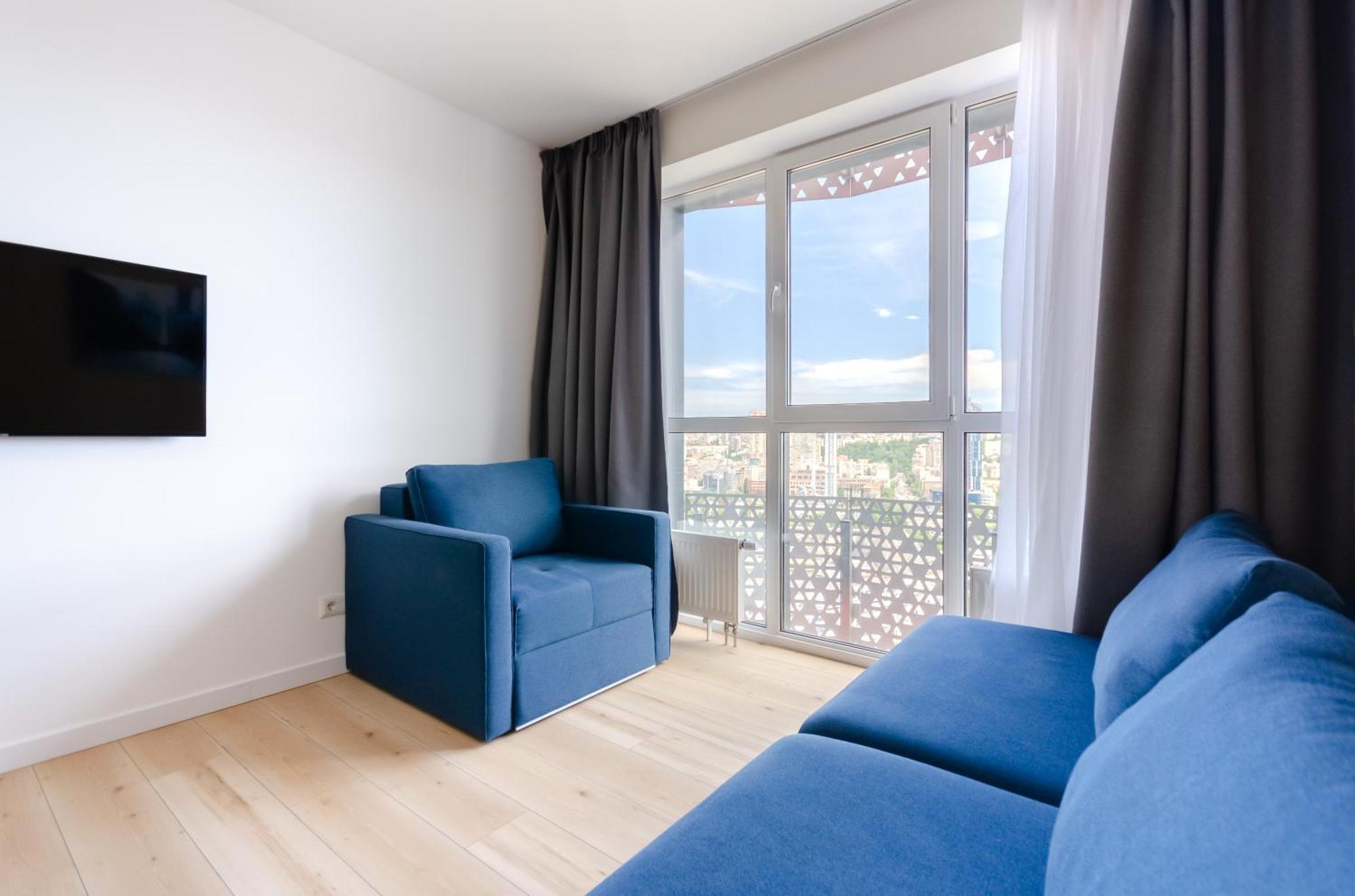 Petrovdom 205-206 Panoramic City View Apartments At Rc Kvartet, Central Railway Station 基輔 外观 照片
