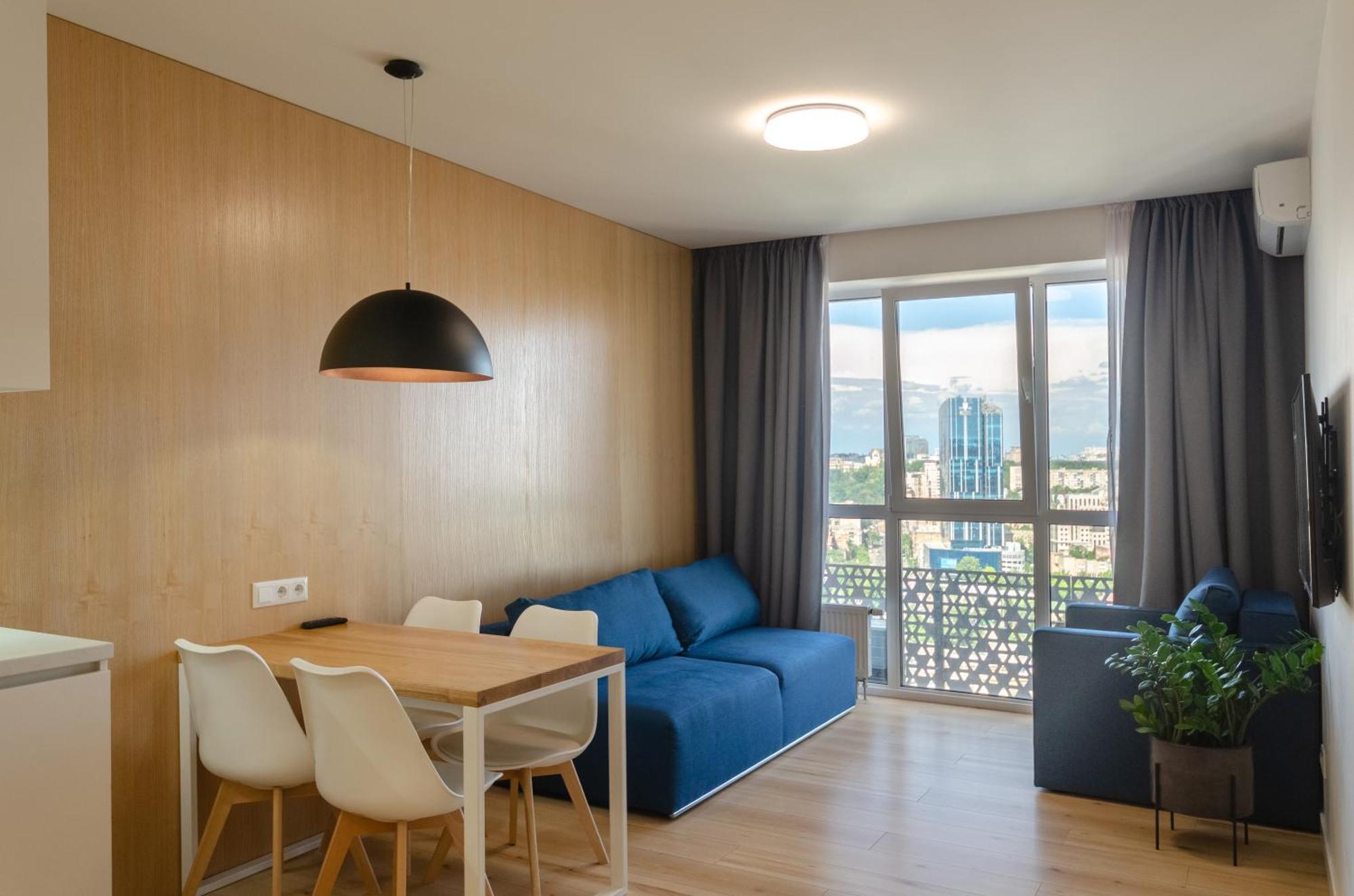 Petrovdom 205-206 Panoramic City View Apartments At Rc Kvartet, Central Railway Station 基輔 外观 照片