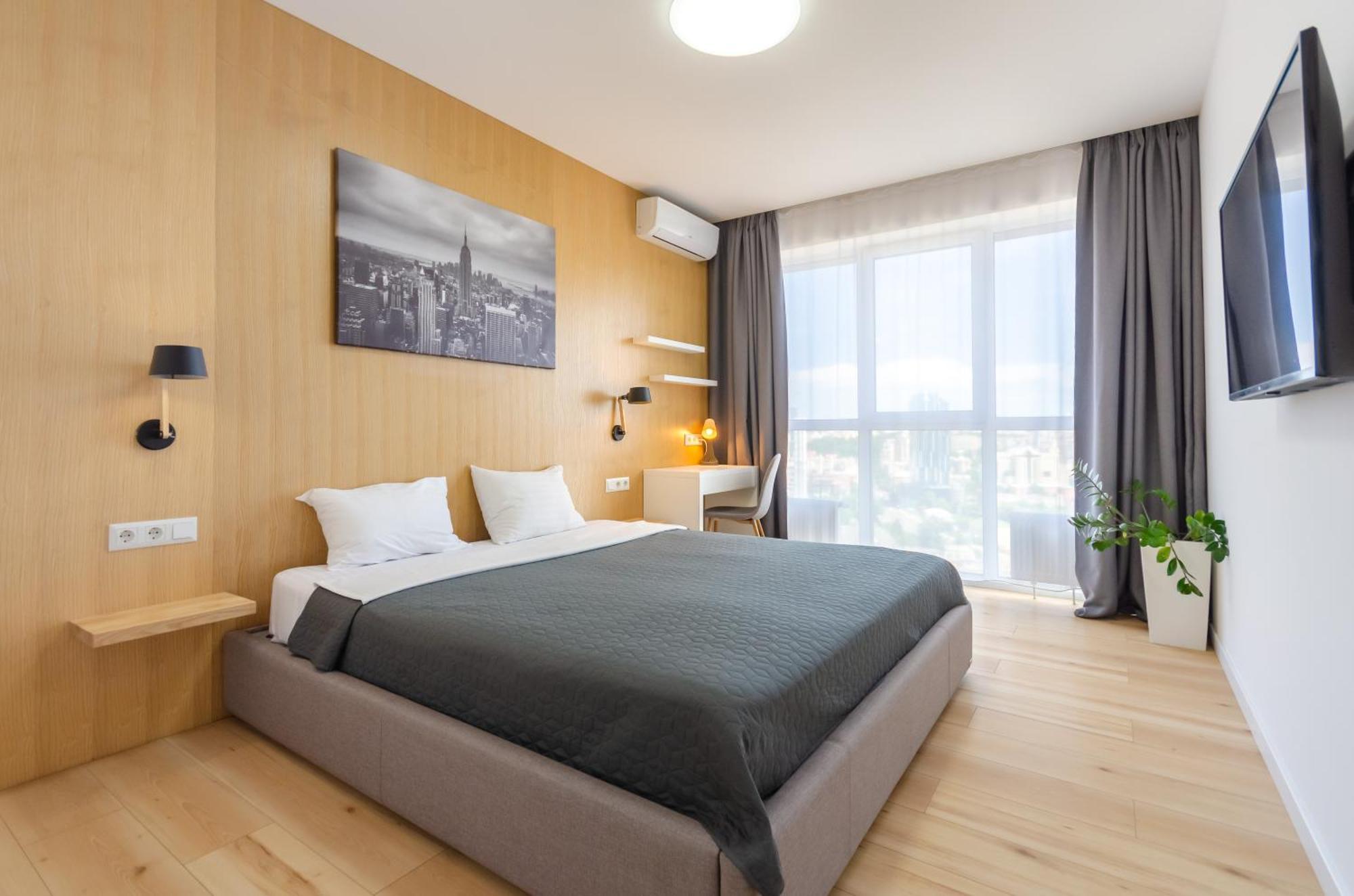 Petrovdom 205-206 Panoramic City View Apartments At Rc Kvartet, Central Railway Station 基輔 外观 照片