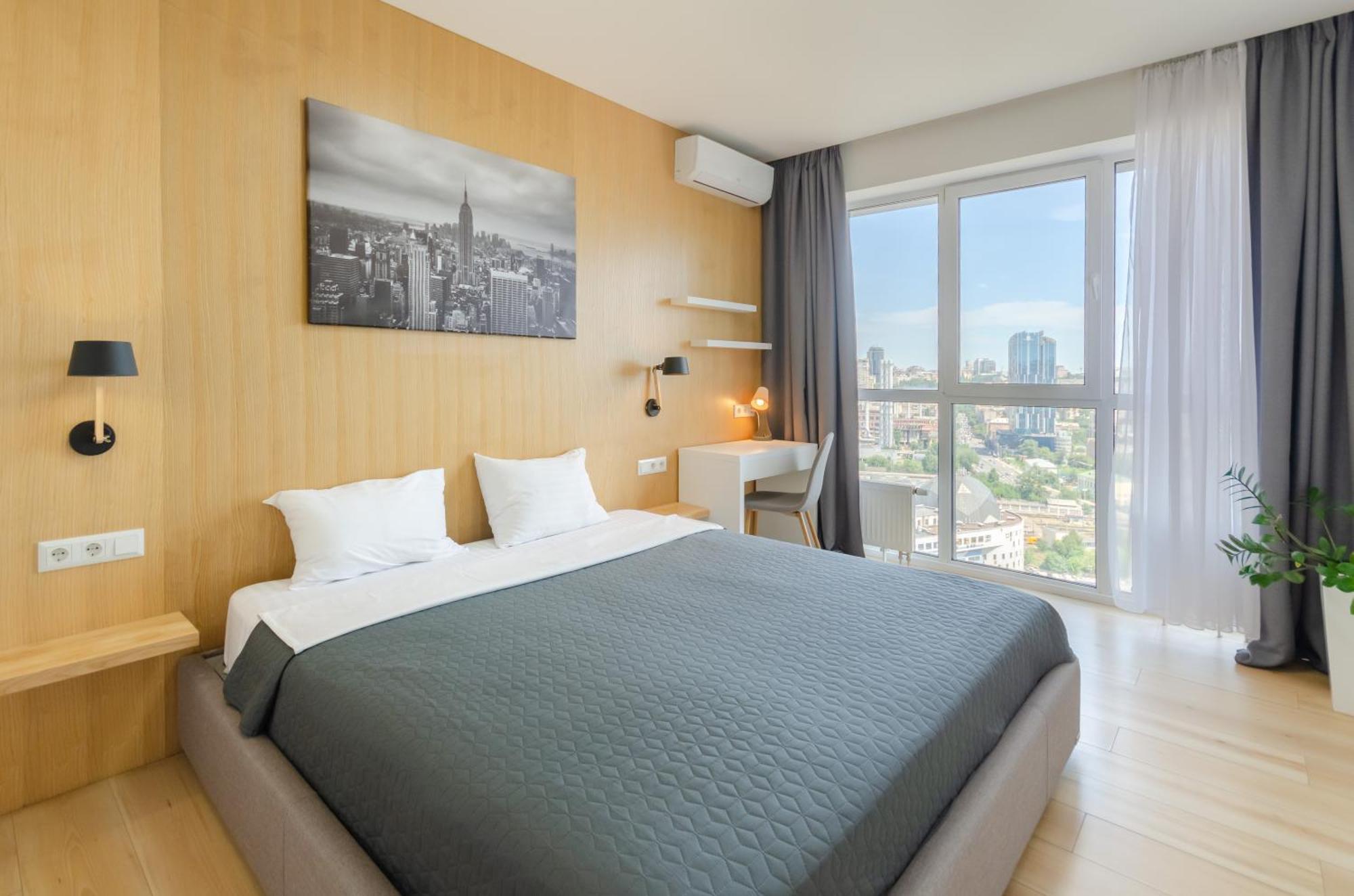 Petrovdom 205-206 Panoramic City View Apartments At Rc Kvartet, Central Railway Station 基輔 外观 照片