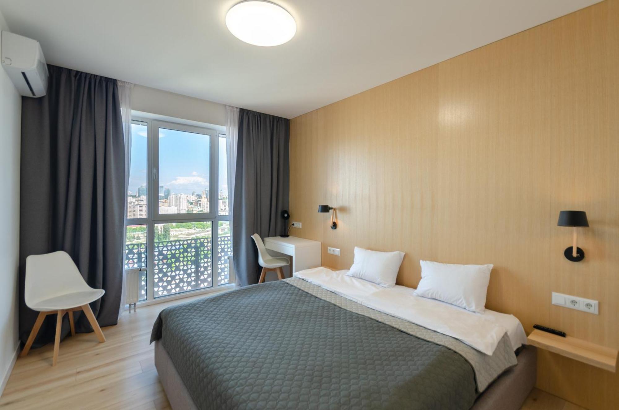 Petrovdom 205-206 Panoramic City View Apartments At Rc Kvartet, Central Railway Station 基輔 外观 照片