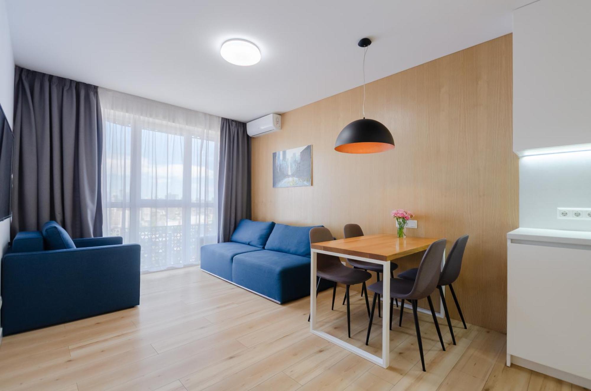 Petrovdom 205-206 Panoramic City View Apartments At Rc Kvartet, Central Railway Station 基輔 外观 照片