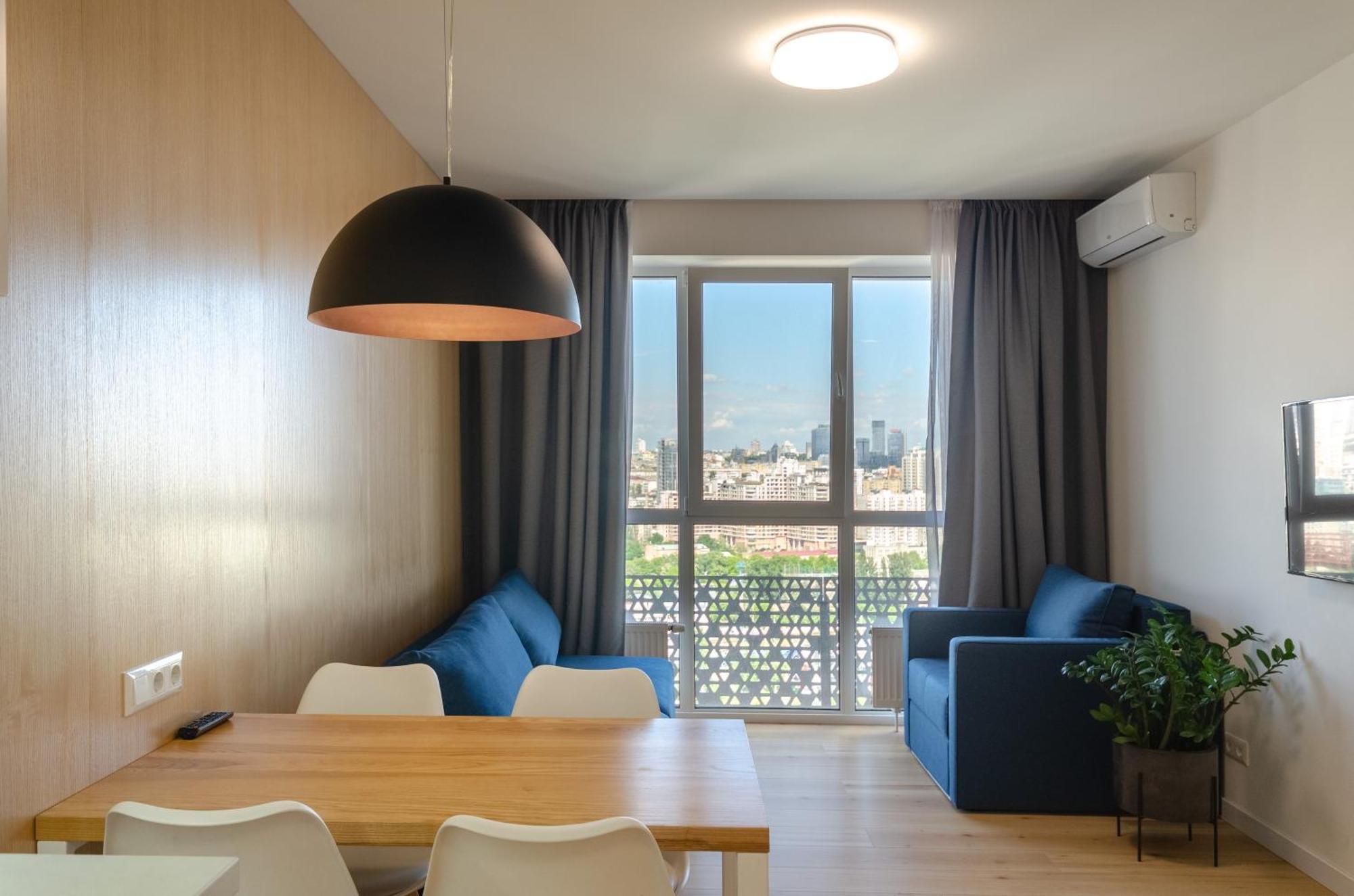 Petrovdom 205-206 Panoramic City View Apartments At Rc Kvartet, Central Railway Station 基輔 外观 照片