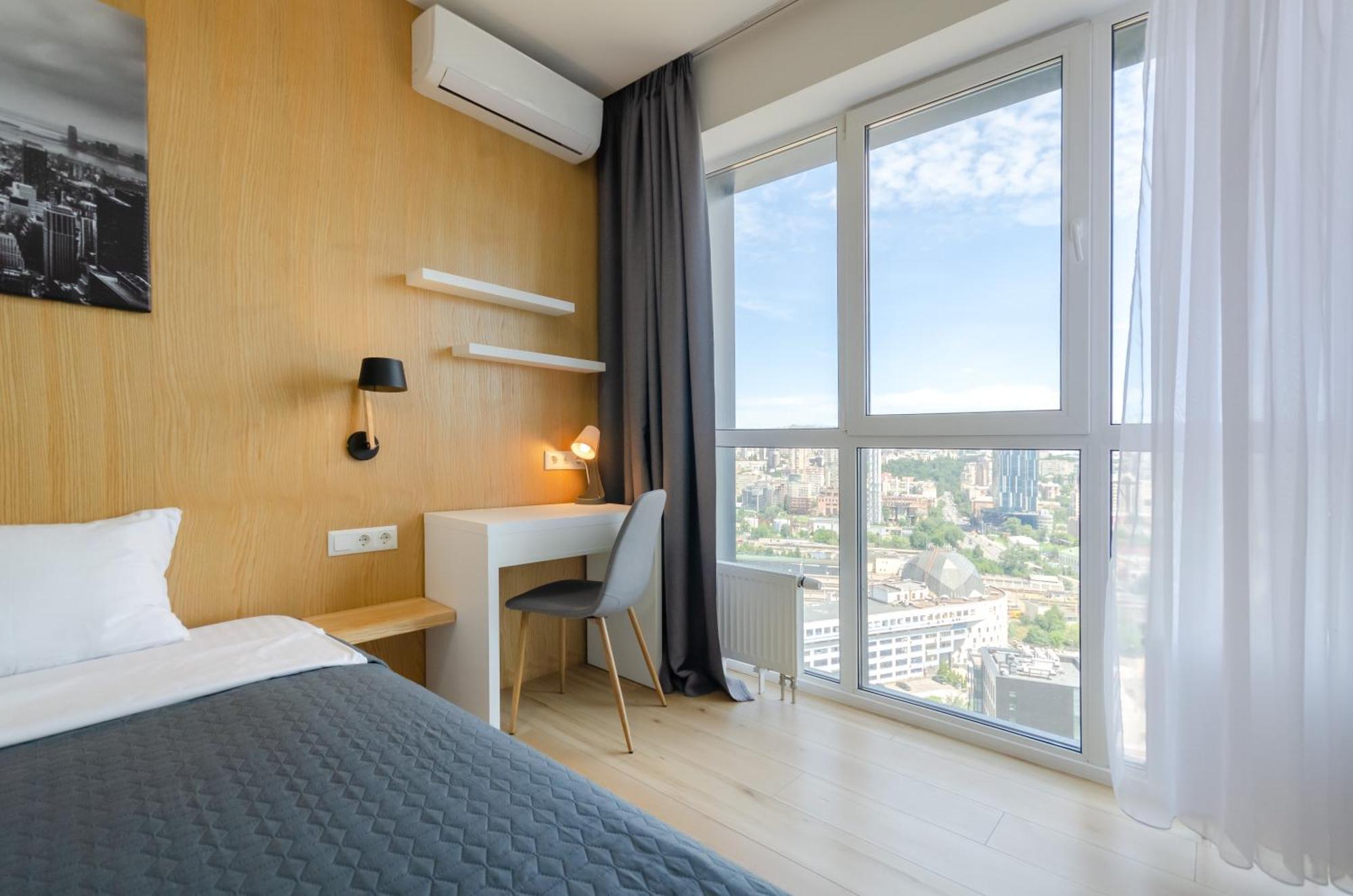 Petrovdom 205-206 Panoramic City View Apartments At Rc Kvartet, Central Railway Station 基輔 外观 照片