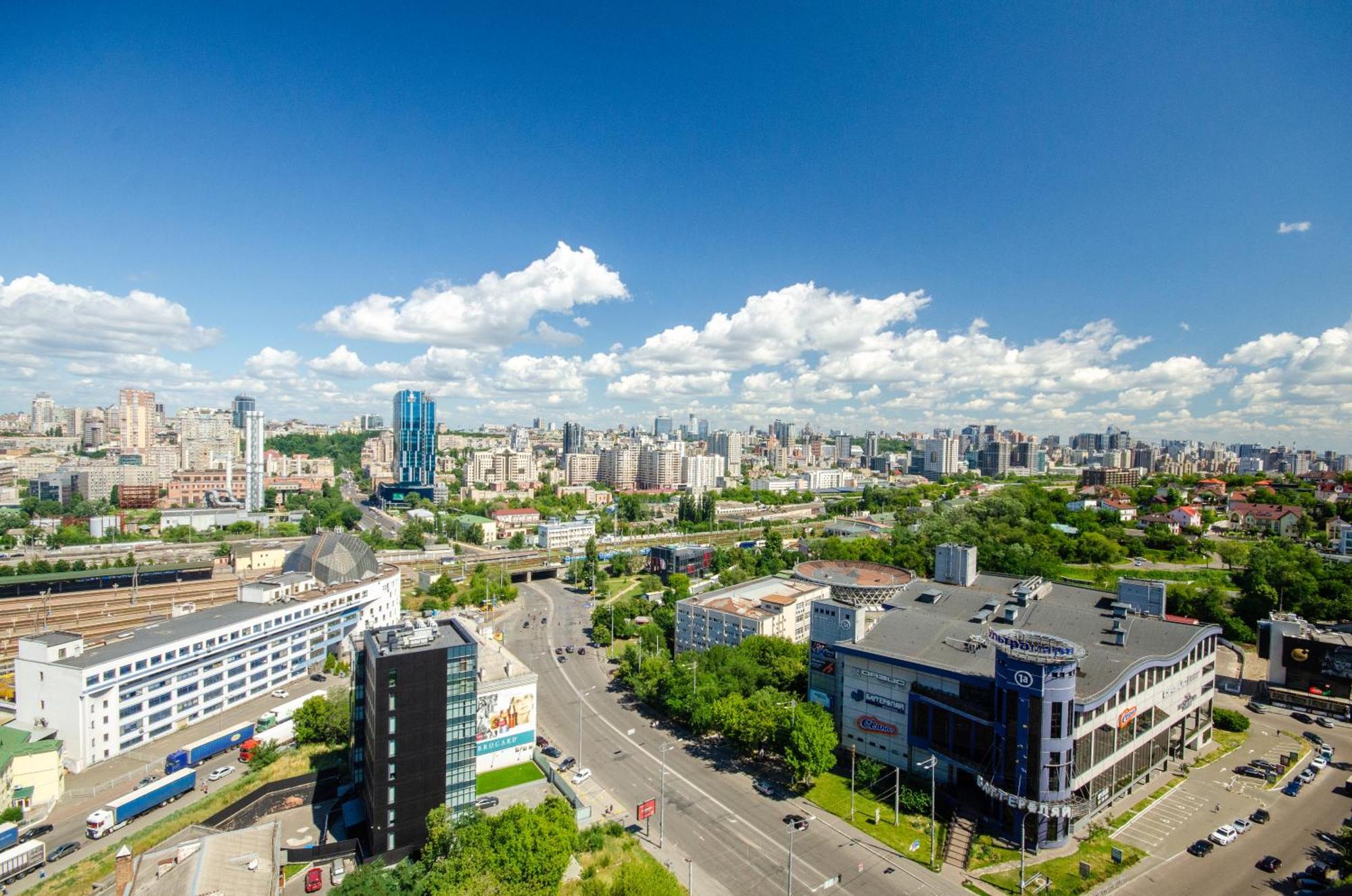 Petrovdom 205-206 Panoramic City View Apartments At Rc Kvartet, Central Railway Station 基輔 外观 照片
